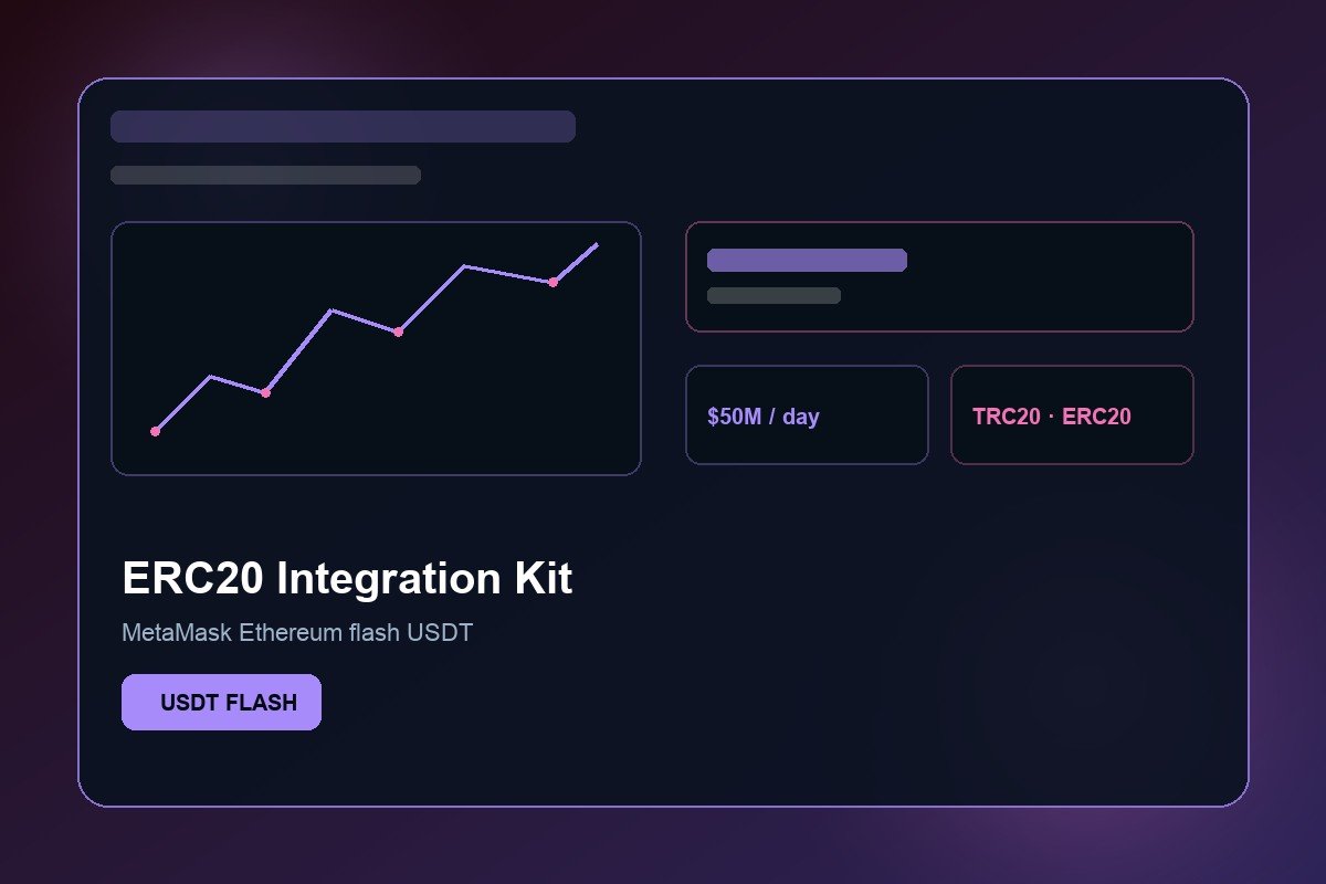 ERC20 flash USDT software integration kit project